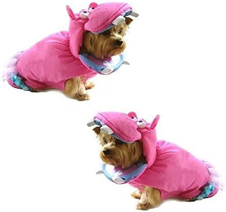 Figurino de cachorro de puppe amor cães rosa de hipopótamo como hipopótamos zoológico selvagem animal