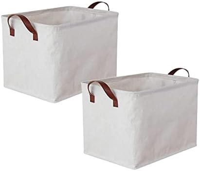 Fakeme 2x Dirty Roupos Roupa Organizador de cesta com Handles Bens de artigos domésticos Cesta de armazenamento