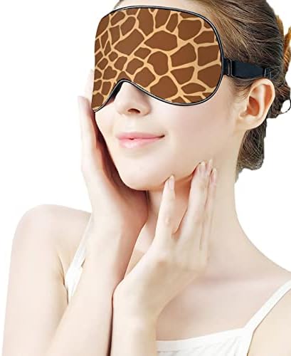 Funnystar Animal Giraffe Soft Sleep Mask Eye Tampa para dormir Blocos perfeitos com cinta ajustável