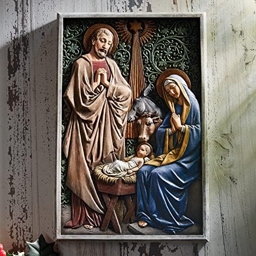 Christian Brands Avalon Galeria-advent e placa de azulejo de Natal, 13 polegadas, multicolor