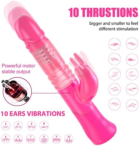 Emputando G Rabbit Rose Vibradores de rosa Brinquedos sexuais adultos para mulheres com vibrações poderosas e contas de rotação Dildo