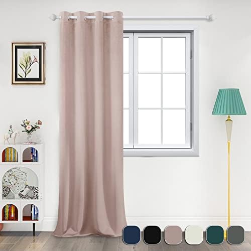 Cortina decorativa daesar para sala de estar 2 painéis, cortinas de quarto cidadãos poliéster empoeirado rosa cor de cor de cor de