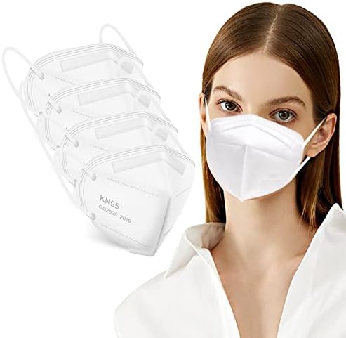 KN95 máscaras faciais de 50 pacote de 5 camadas de segurança respirável respirador multicolor copo máscara descartável