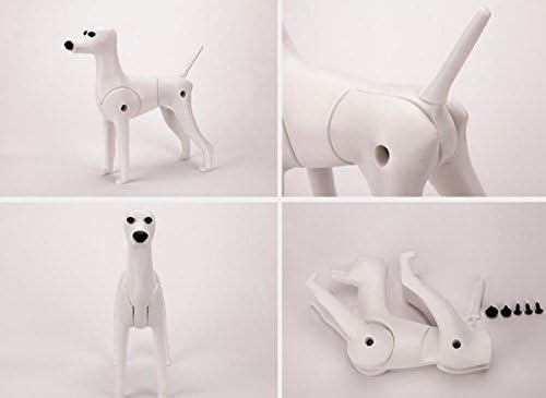 Modelo D-wig cão apenas pratica o manequim de cães brancos para cuidadores de cães plásticos reforçados