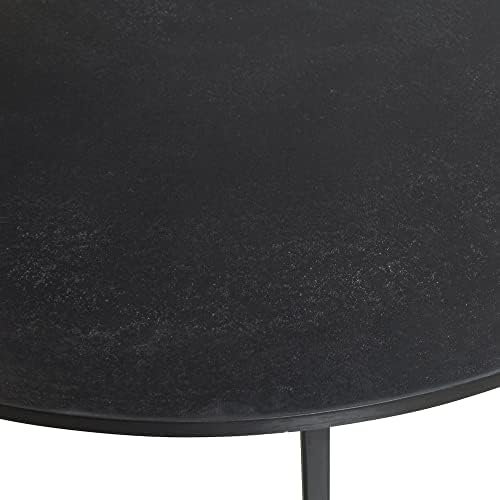 Utter Most 25109 Barnette - 35,4 polegadas Modern Nesting Coffee Table, acabamento preto/preto envelhecido oxidado escuro