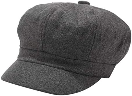 Chapéu de boina vintage para mulheres artista de estilo britânico Inverno Warm Beanie Hat Fashion Color Solid Classic Beets Caps de Newsboy