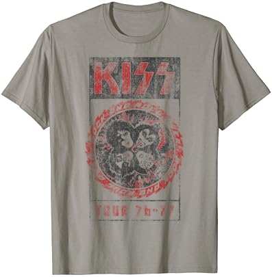 Kiss - Rock and Roll sobre camiseta vintage