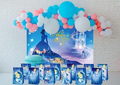 12 peças Cinderela Princess Party Favors Gift Bags Gift