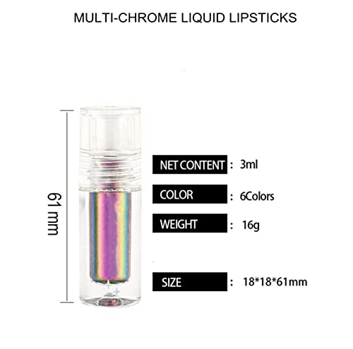 Sydry Chic-Chat Multi-Chrome Lipsticks, batons líquidos de multi-cromo Chic-Chat ™)