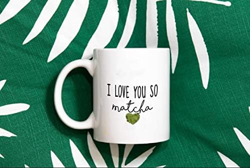 Matcha Lover Mug Oh eu te amo, então Matcha caneca presente matcha chá verde caneca caneca caneca caneca presente matcha presente matcha fã caneca