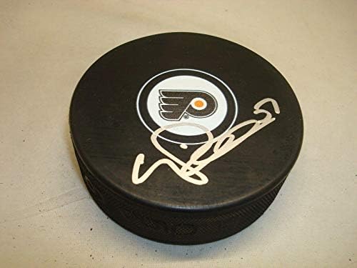 Valtteri Filppula assinou o Philadelphia Flyers Hockey Puck autografado 1A - Pucks autografados da NHL