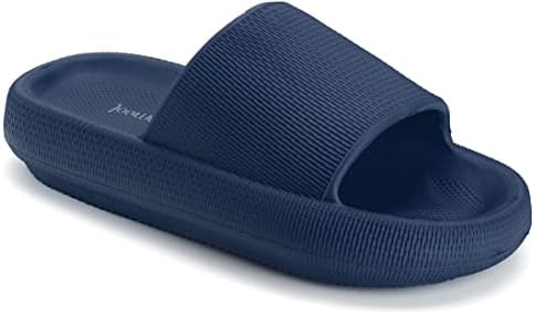 Joomra Pillow Flippers para mulheres e homens não deslizam o chuveiro de secagem rápida sandálias de banheiro | Ultra Cushion