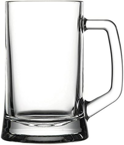 Pasabahce Base pesada sólida bebida de vidro canecas de cerveja de vidro - conjunto de 2