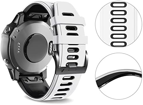 Vevel 26mm 22mm Silicone Rick Release Band para Garmin Fenix ​​7 7x 6x 6x Pro 5x 3 3HR EasyFit WatchBand para Garmin Fenix ​​6 6