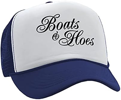 Gooder Tees - Boats N Hoes - Prestige Worldwide Ferrell engraçado - Vintage Retro Style Trucker Cap Hat Hat
