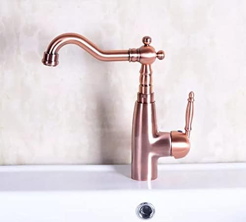 Red Copper Antique Latão de bronze odor de bico bico Bathin pia de cozinha torneira fria e quente batedora de batedeira