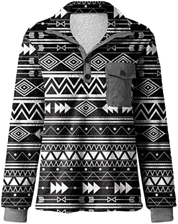 Suéteres e pulôveres masculinos, pólo de suéter de feriado para homens do estilo asteca vintage para homens para homens