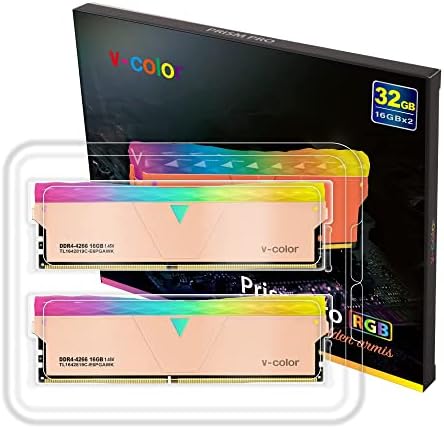 V -Color Prism Pro DDR4 32GB 4266MHz CL19 RGB GAMING MEMÓRIA DE MEMÓRIA DE MEMÓRIA DE RAM RAM