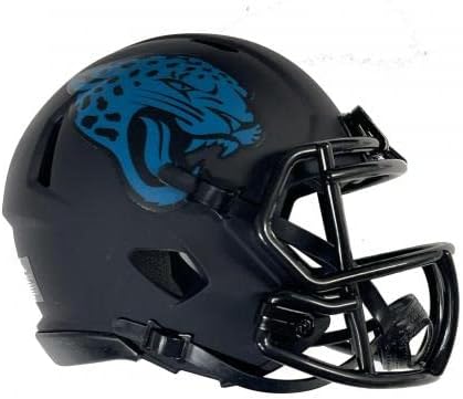 Tony Khan assinou Jacksonville Jaguars Mini capacete JSA Coa Aew Wrestling - Mini capacetes autografados da NFL