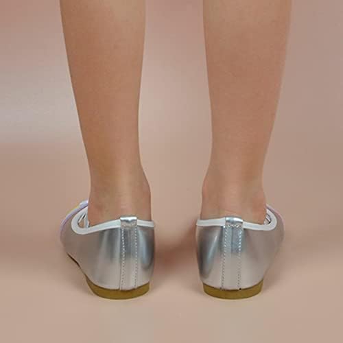 Baby Girls Dress Sapatos Mary Jane Sapatos planos Slip casual em sapatos planos de balé de sapatos de dança para crianças criança