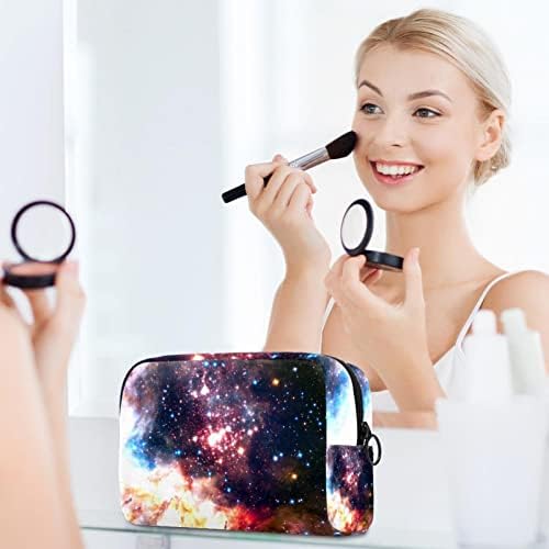 Bolsa de higiene pessoal, bolsa de cosméticos de maquiagem para homens, homens da nebulosa galáxia