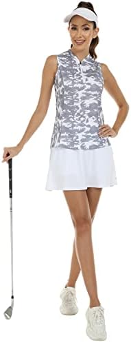 Camisa de tênis sem mangas feminina camisa de golfe para mulheres rápida upf 50+ Sun Protection Sportswear camisetas