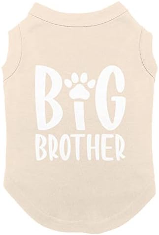 Big Brother Paw Print - Camisa de cachorro do irmão peludo