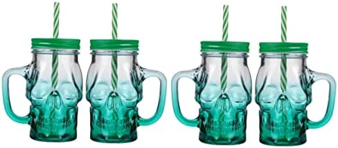 Tendycoco 4 pcs leite palha de maçom cerveja de cerveja novidade de água para tampas de bebidas bebem smoothie capa decorativa cocktails