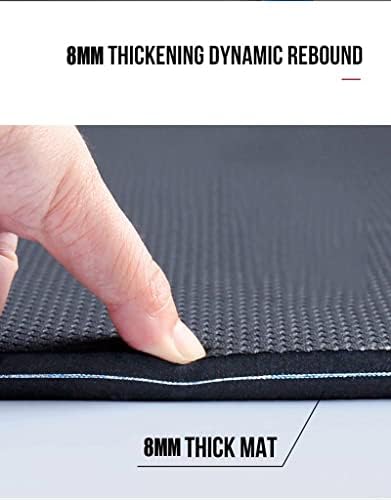 Camurça imprimida de dhtdvd e tpe -tPE natural do exercício não deslizante Fitness grossa de ioga de 8 mm para pilates