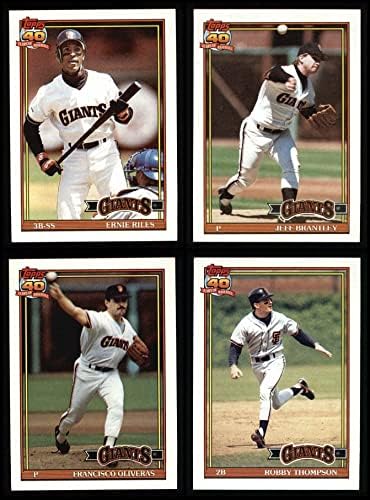 1991 Topps San Francisco Giants quase completo equipe definida San Francisco Giants NM/MT Giants