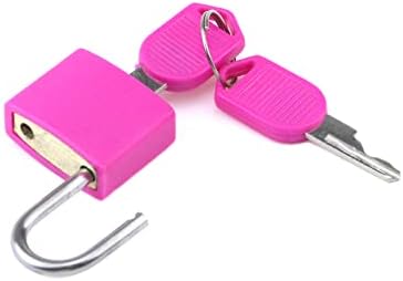 DNYTA 5 Mini caderdes rosa de 5 pacote com teclas pequenas fechaduras para bagagem de mochila para malas escolares
