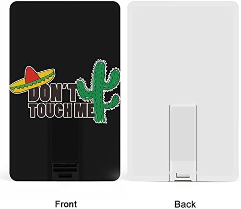 Não me toque mexicano chapéu e cacto unidade USB 2.0 32g e 64g portátil placa de stick portátil para PC/laptop