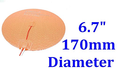 6,7 170 mm Diâmetro 200W Delta 3D Prinha Circular Circular Circular Circular Circular Circular