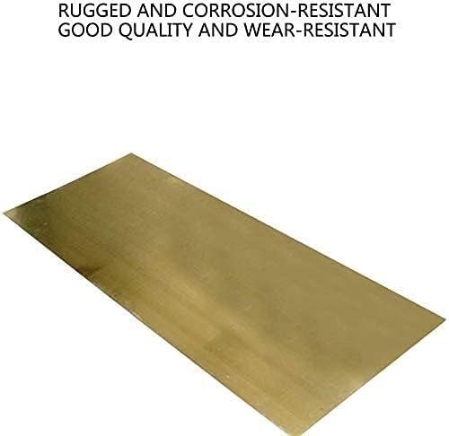 Matérias -primas de percisão de folha de bronze de latão Zhengyyuu, matérias -primas, 0,8x200x200mm, 2x100x150mm placa de folha de cobre de placa de bronze
