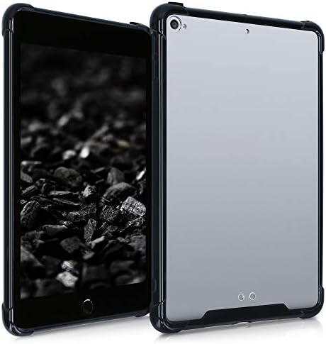 Caixa de silicone Kwmobile TPU Compatível com Apple iPad mini 5 - Case Soft Flexible Protection Tampa - Border Black/Transparent