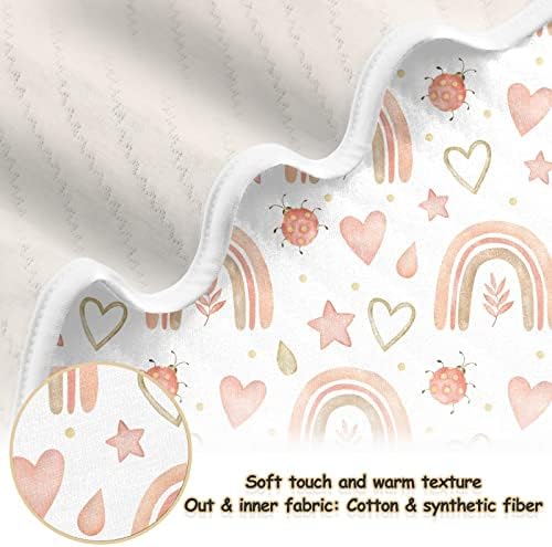 Xigua boho arco -íris cobertores para meninos meninas, 30 x 40 polegadas Super Soft Toddler Recém -nascido cobertor, cobertor de