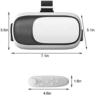 VR VR - fone de ouvido de realidade virtual em 3D para iOS e telefone Android, PC, VR Glasses Smart, Junta de jogo Conjunto