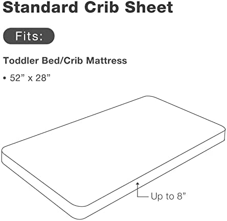 PosenPro 2 Microfiber lençóis de berço de microfibra para meninas de meninas, lençóis de cama de cor sólida e macia de cor macia para colchões de berço e criança padrão, 28 x52 x8 , branco e cinza