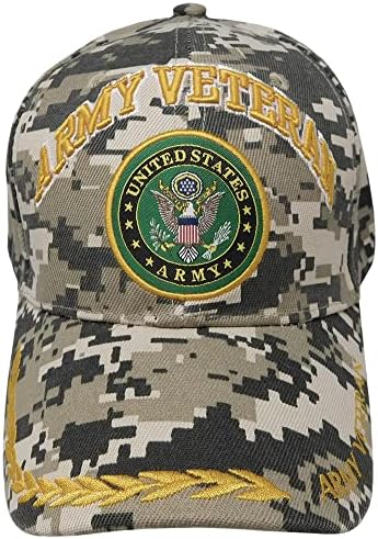Veterano do Exército dos EUA Vet Digital Camuflage Camo Bordado Cap Hat 591AC