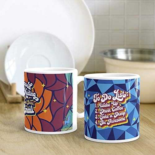Canecas de café com ditados engraçados de Fuunicorns - Canecas de café com cerâmica de novidades - múltiplos ditados para escolher