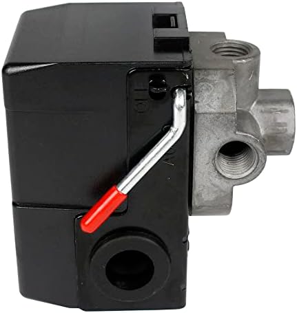 Controle da chave de pressão do compressor de ar de qualidade LeFoo 95-125 psi 4 porta com descarregador LF10-4H-1-NPT1/4-95-125