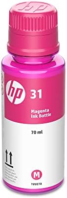 HP 31 | Garrafa de tinta | Magenta | Até 8.000 páginas por garrafa | Trabalha com HP Smart Tank Plus 651 e HP Smart Tank Plus 551 | 1vu27an
