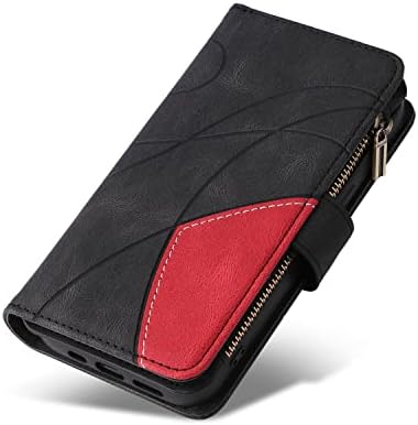 Hee Hee Smile Carteira Caso para Xiaomi Poco M4 Pro 4G Premium Pu Leather Magnetic Bolsa Zipper Cartão de bolso Slots com pulseira