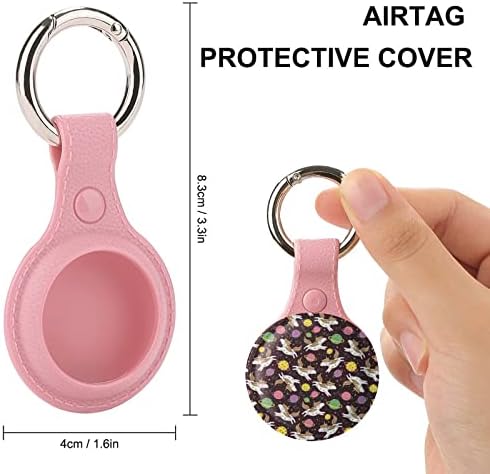 Unicórnio no suporte do espaço para airtag anel de anel TPU Tag de capa de proteção de proteção Tag para carteira de bagagem Pets