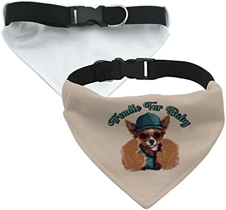 Funny Design Pet Bandana Collar - Cola de cachecol de Chihuahua - Bandana de cachorro impresso - S