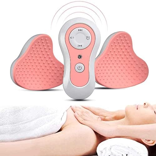 Massageador de mama USB, 10 modos de massagem Massageador de mama elétrico, com função de compactação quente e controle remoto, para aumento e cuidado do elevador de mama