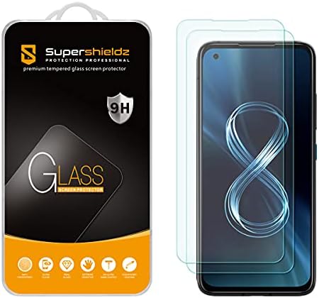 SuperShieldz projetado para asus zenfone 8 protetor de tela de vidro temperado, 0,33 mm, anti -scratch, bolhas sem bolhas