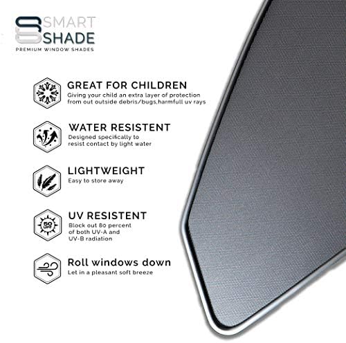 Smartshade - Nissan Murano 2014-2018 Flawless Magnetic Custom -Mailed Window Tons - Proteção dos raios UVA/UVB