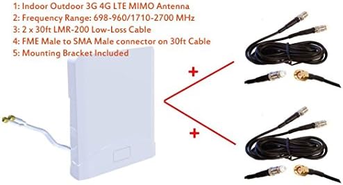3G 4G LTE Indoor Outdoor Wide Band Mimo Antena para Huawei B593 B593S B683 B686 3G 4G roteador