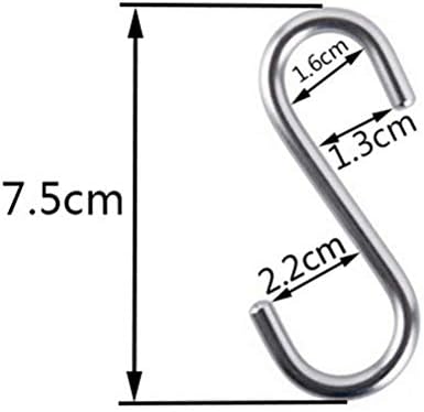 Cabilock Practical 5 PCs Tipados ganchos 304 cabides de aço inoxidável